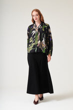 Load image into Gallery viewer, One Hundred Stars Tpborcblk-2 ORCHID BLACK PUSSY BOW BLOUSE
