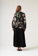 Load image into Gallery viewer, One Hundred Stars Tpborcblk-2 ORCHID BLACK PUSSY BOW BLOUSE
