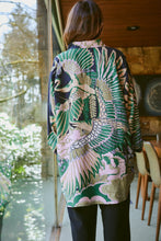 Load image into Gallery viewer, One Hundred Stars Ovscraeml CRANE EMERALD OVERSIZED SHIRT
