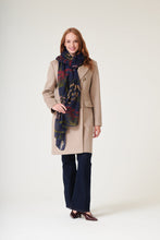 Load image into Gallery viewer, One Hundred Stars Scarparnav PARSLEY SEED NAVY SCARF
