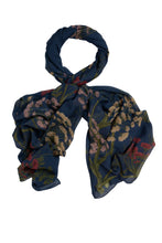 Load image into Gallery viewer, One Hundred Stars Scarparnav PARSLEY SEED NAVY SCARF
