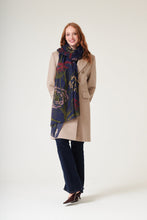 Load image into Gallery viewer, One Hundred Stars Scarparnav PARSLEY SEED NAVY SCARF

