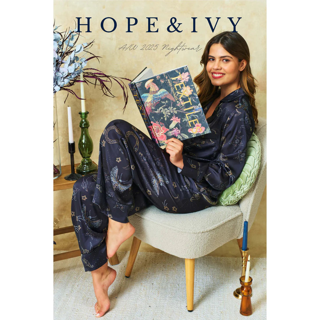 Hope And Ivy Menah CELESTIAL SATIN PJ SET
