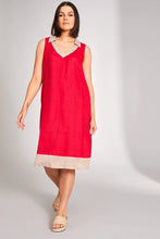 Load image into Gallery viewer, Peruzzi S24188 TWO TONE LINEN DRESS
