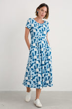 Load image into Gallery viewer, Seasalt B-Wm32710-35374 S/S Veronica Dress Torn Shapes Sailor
