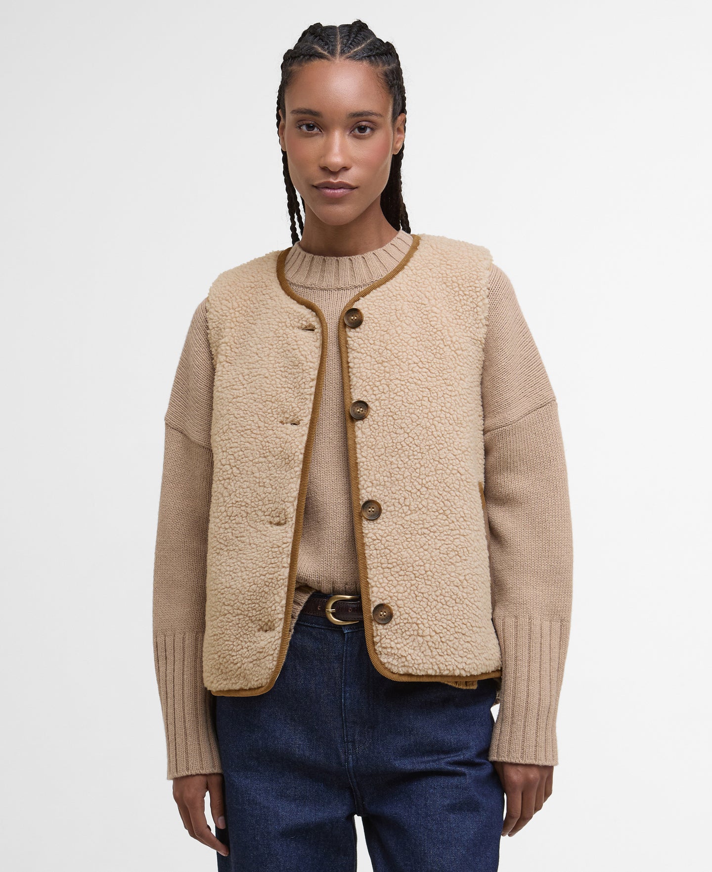 Barbour Lfl0079be11 Barbour Luciana Gilet  Natural