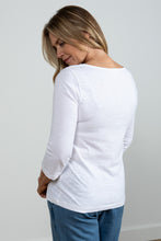 Load image into Gallery viewer, Lily &amp; Me Lb012w Monica top 3/4 sleeve plain
