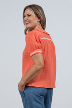 Load image into Gallery viewer, Lily &amp; Me Lm24047s Lily top embroidered
