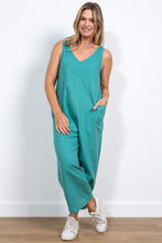 Load image into Gallery viewer, Lily &amp; Me Lm24122sg Erca jumpsuit plain slub colour
