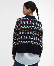 Load image into Gallery viewer, Barbour Lkn1557ny73 Barbour Larisa Knit    Navy
