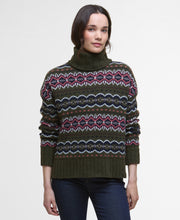Load image into Gallery viewer, Barbour Lkn1560ol51 Barbour Helen Knit Olive Multi
