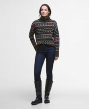 Load image into Gallery viewer, Barbour Lkn1560ol51 Barbour Helen Knit Olive Multi
