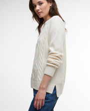 Load image into Gallery viewer, Barbour Lkn1572wh51 Barbour Burne Crew Ecru
