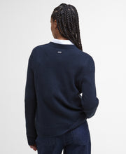 Load image into Gallery viewer, Barbour Lkn1666ny73 RWS Barbour Woodhouse Knit Nav
