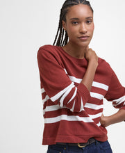 Load image into Gallery viewer, Barbour Lkn1669re74 Barbour Demi Knit      Burnt H
