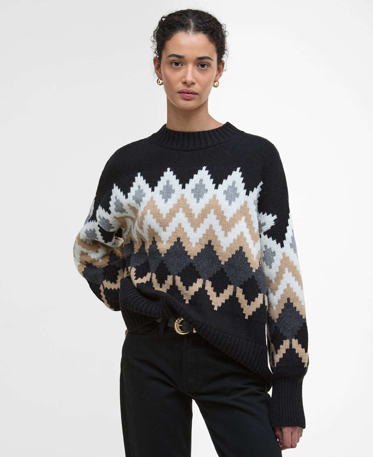 Barbour Lkn1676mi11 Barbour Cecelia Knit   Multi