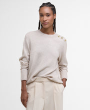 Load image into Gallery viewer, Barbour Lkn1679be11 Barbour Eleanor Knit   Oat
