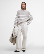 Load image into Gallery viewer, Barbour Lkn1680be11 Barbour Irene Knit     Oat Str
