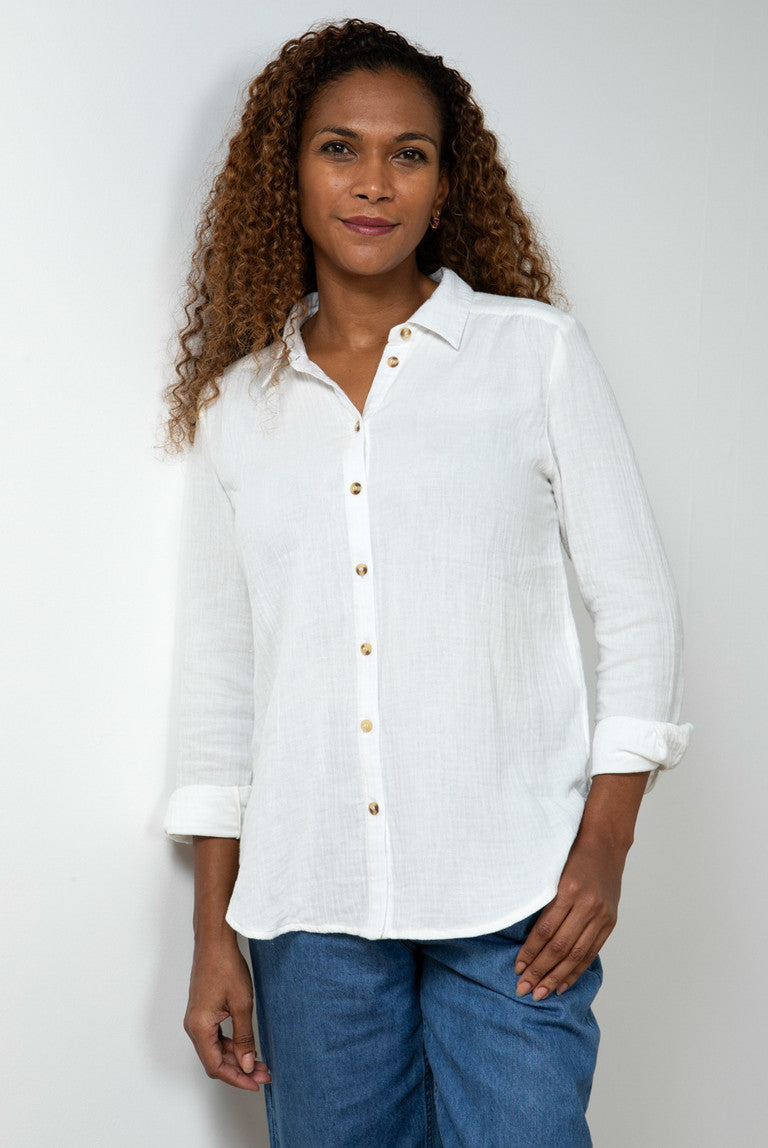 Lily & Me Lm24026w Savannah shirt double cloth