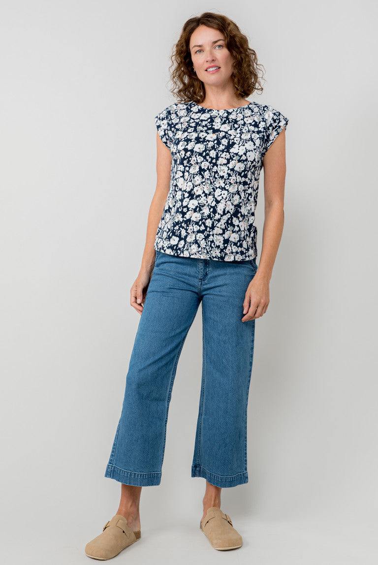 Lily & Me Lm25022d Denim crop trousers