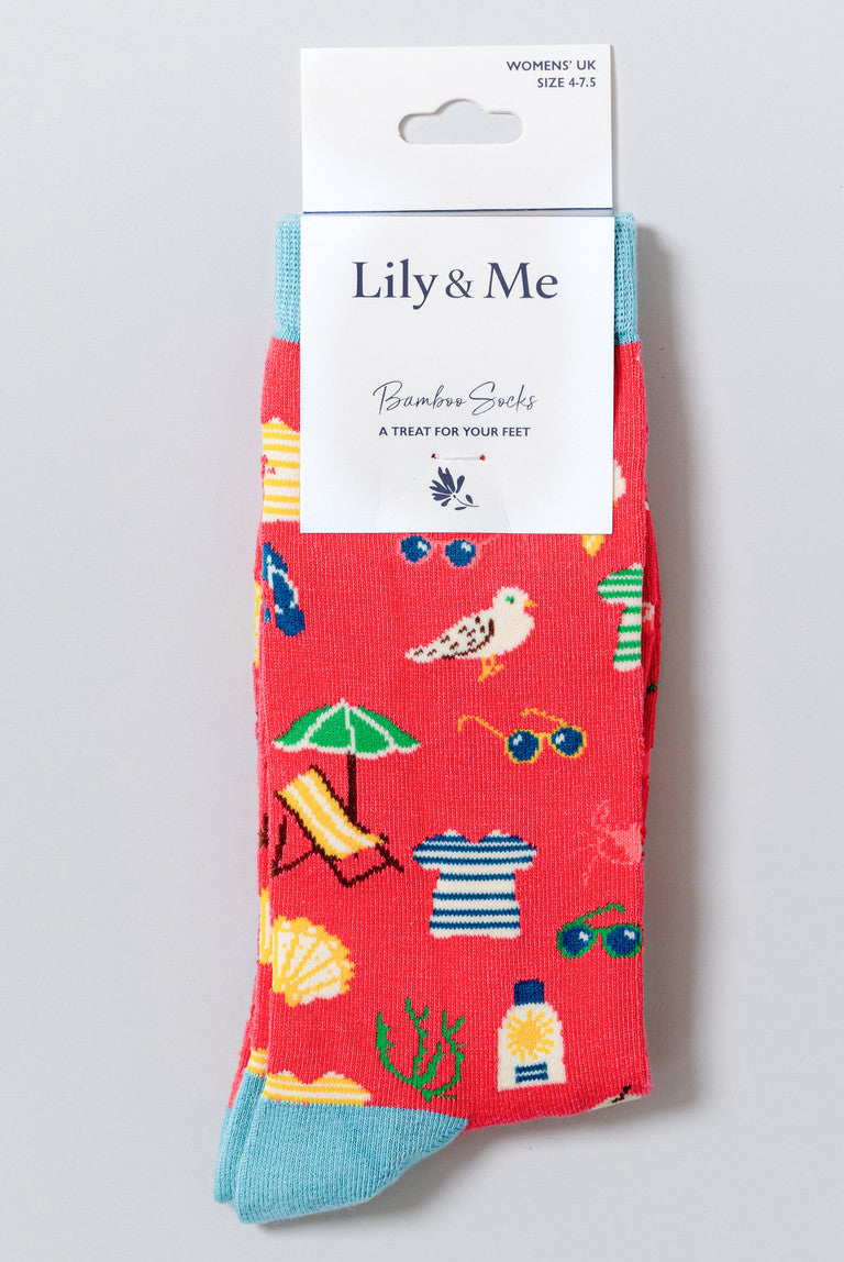 Lily & Me Lm25170ce At the beach bamboo socks