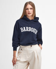 Load image into Gallery viewer, Barbour Lol0592ny73 Barbour Northumb Hood  Navy/Wh
