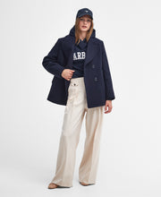 Load image into Gallery viewer, Barbour Lol0592ny73 Barbour Northumb Hood  Navy/Wh
