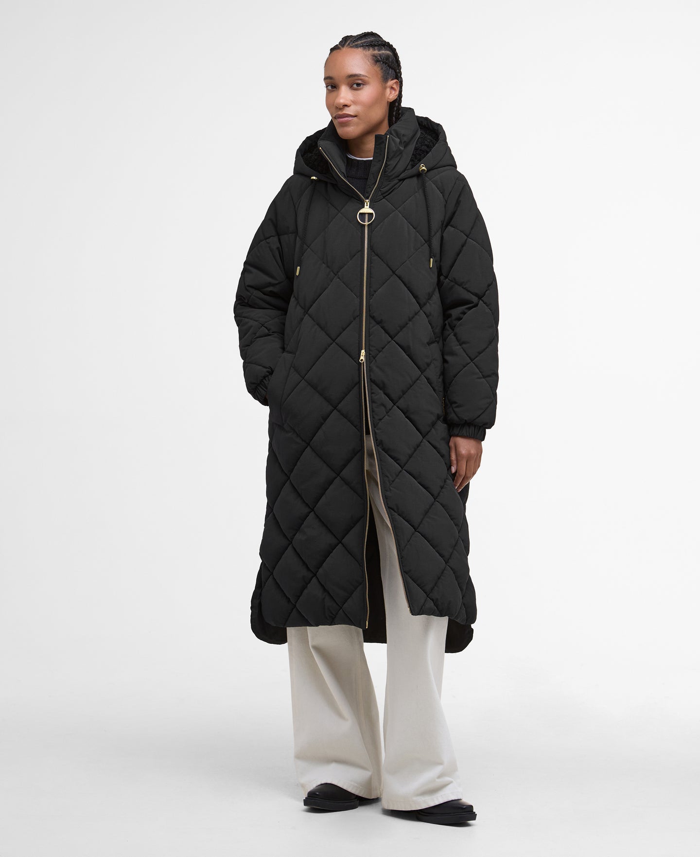 Barbour Lqu1745bk11 Barbour Kirkton Puf Black/clas
