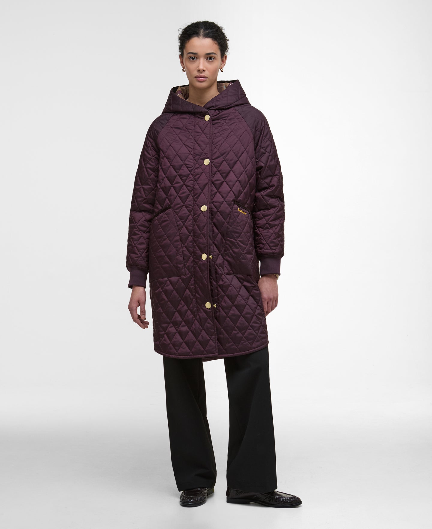 Barbour Lqu1838re96 Barbour Hilary Quilt   Black C