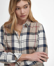 Load image into Gallery viewer, Barbour Lsh1353br37 Barbour Bredon Check   Hessian
