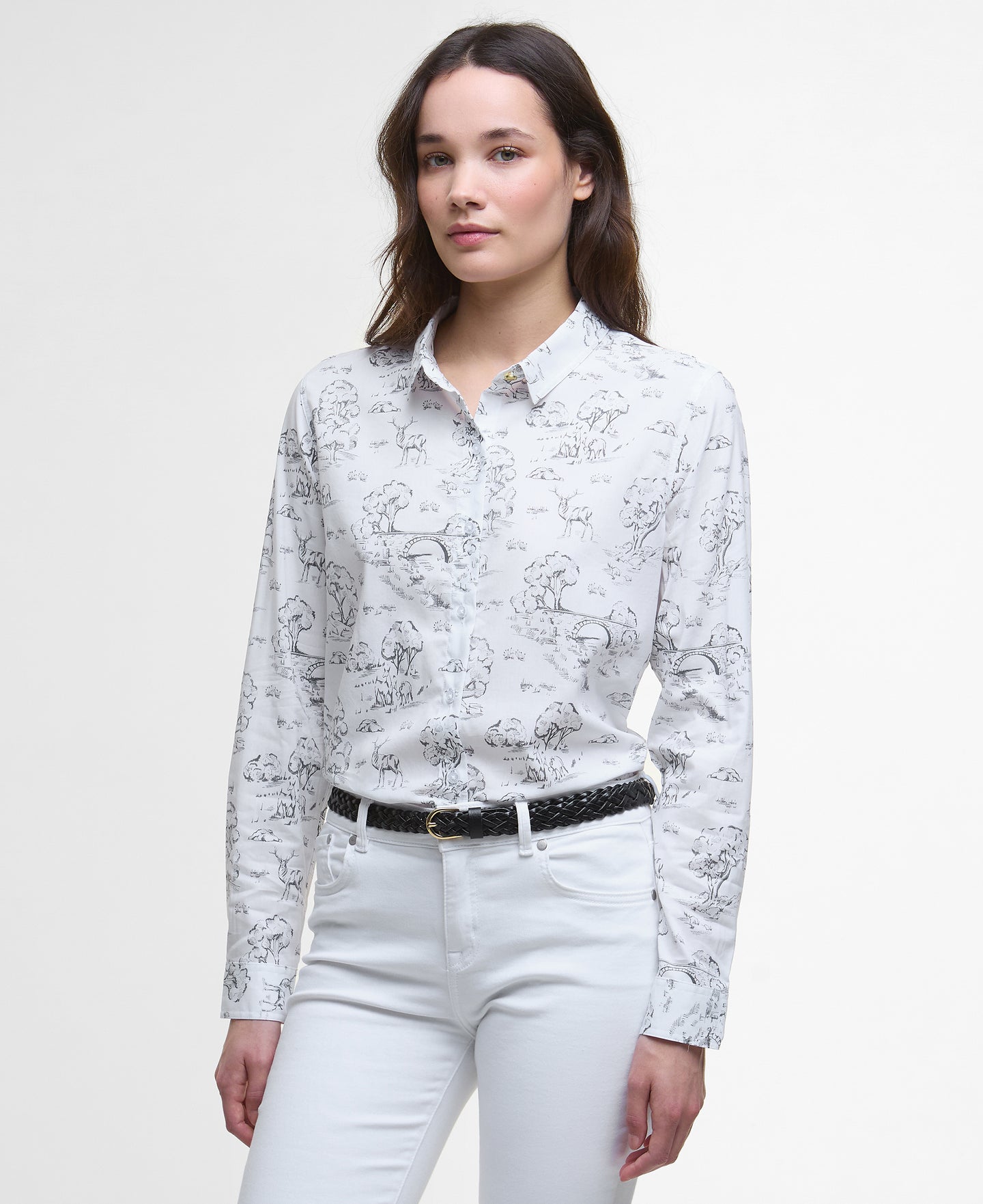 Barbour Lsh1357mi51 Barbour Safari Shirt   Woodlan