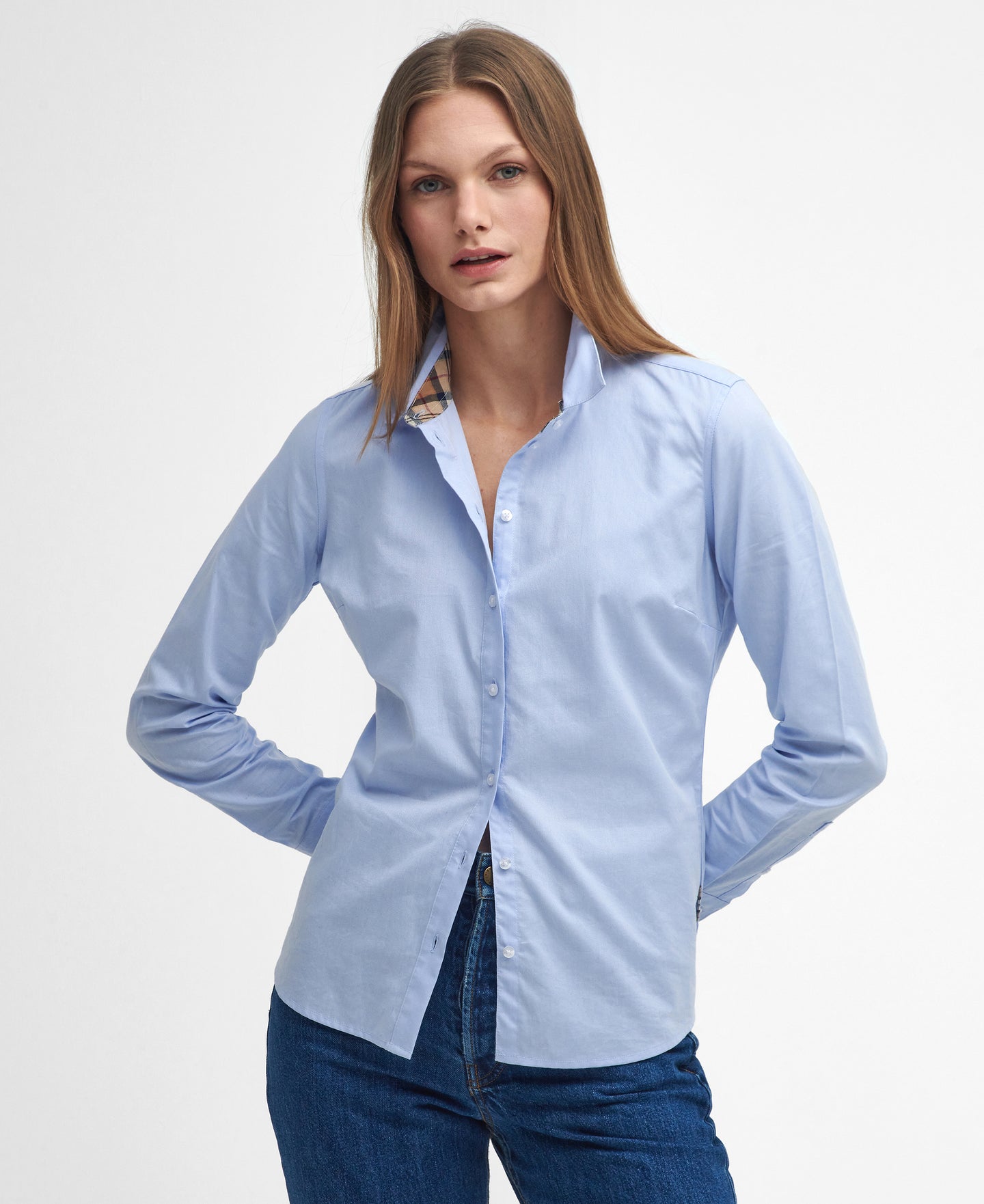 Barbour Lsh1409bl13 Barbour Derwent Shirt  Pale Bl