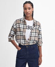 Load image into Gallery viewer, Barbour Lsh1560br37 Barbour Elishaw Check  Hessian
