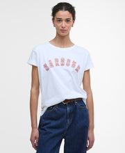 Load image into Gallery viewer, Barbour Lts0698wh11 Barbour Kingsford Tee  White
