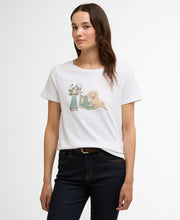 Load image into Gallery viewer, Barbour Lts0712wh11 Barbour Brambles Tee   White
