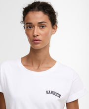 Load image into Gallery viewer, Barbour Lts0718wh11 Barbour Bede T-Shirt   White
