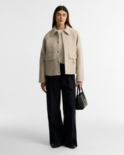 Load image into Gallery viewer, Barbour Lwo0263 Barbour Spey Wool Coat Mist/Bi
