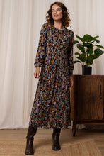 Load image into Gallery viewer, Lily &amp; Me Lm24514ol CELIA DRESS FLORAL IKAT
