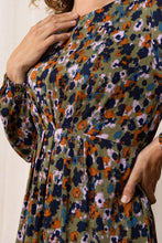 Load image into Gallery viewer, Lily &amp; Me Lm24514ol CELIA DRESS FLORAL IKAT
