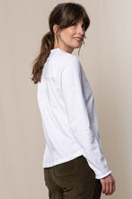 Load image into Gallery viewer, Lily &amp; Me Lm24539w HANNAH FRILL TOP
