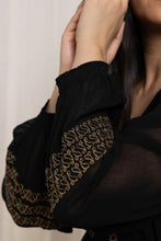 Load image into Gallery viewer, Lily &amp; Me Lm24629bk SUZANNE EMBROIDERED DRESS
