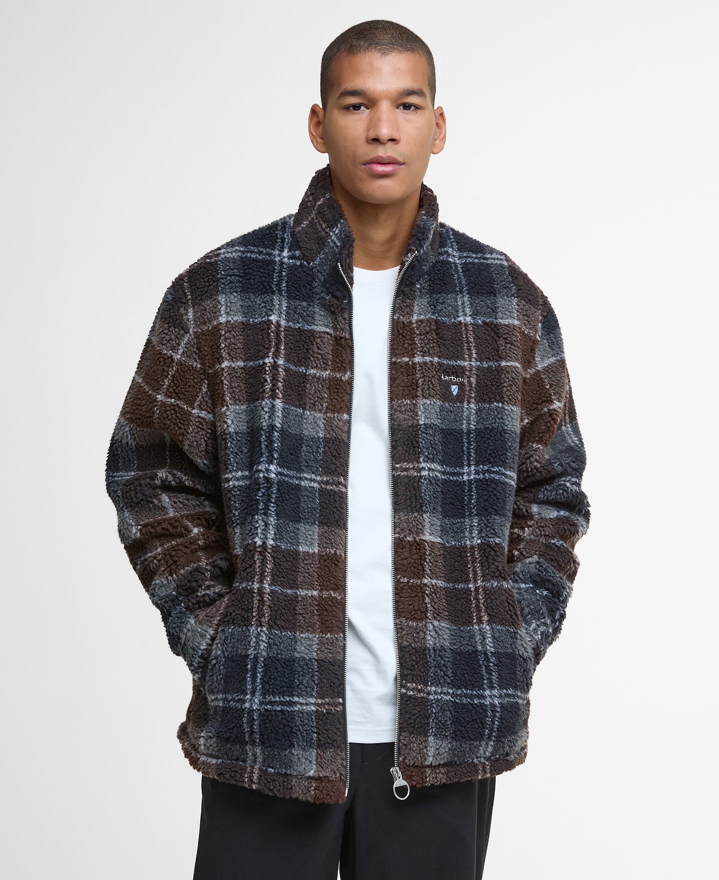 Barbour Mfl0187tn38 Barbour Tartan Fleece  Midnigh