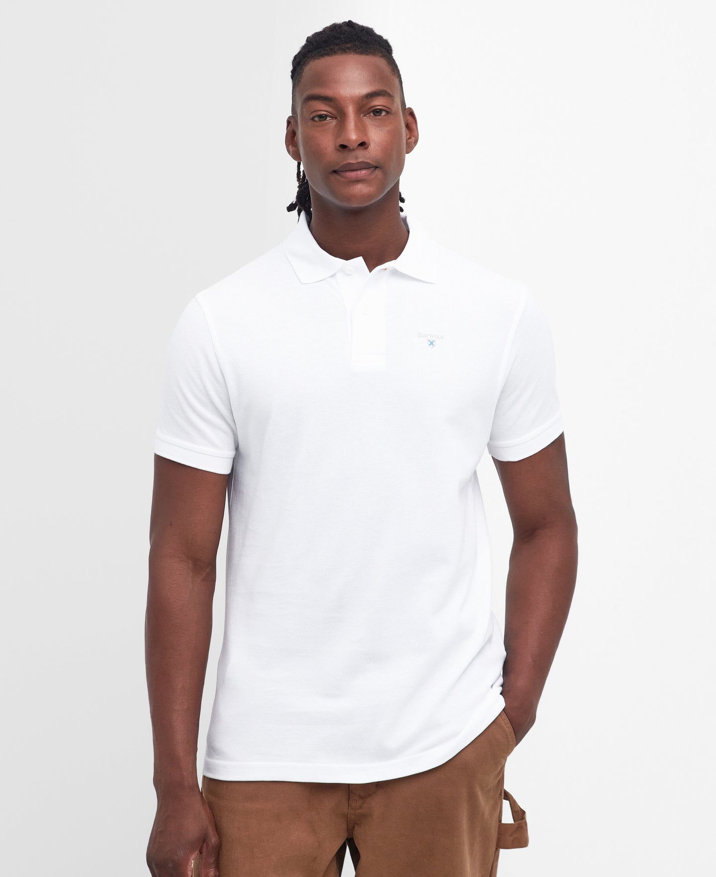 Barbour Mml0358wh11 Barbour OG Sports Polo White