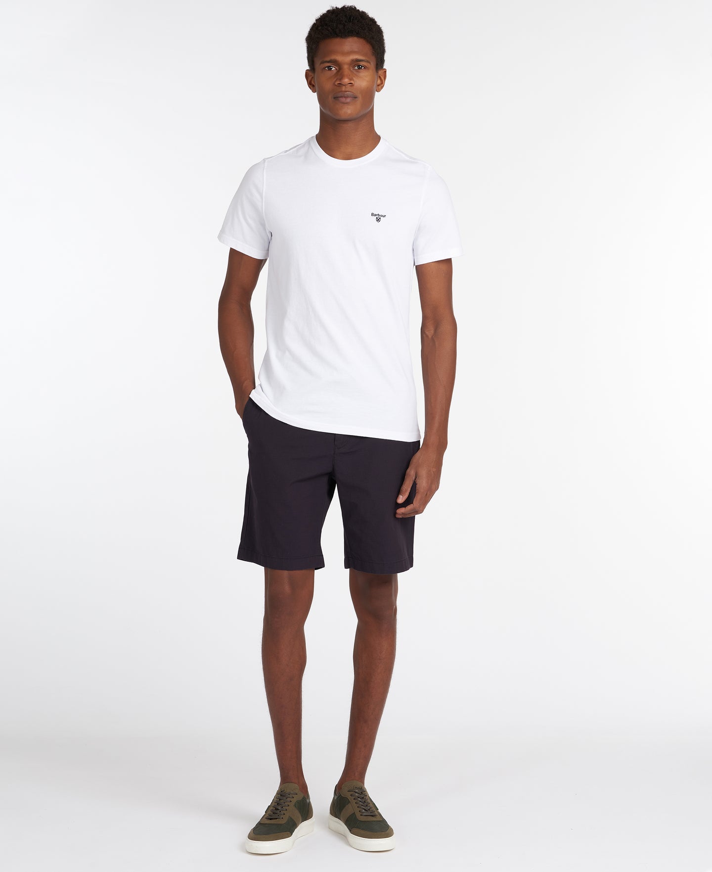 Barbour Mts0331wh11 Barbour Ess Sports Tee White