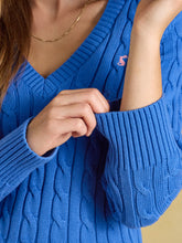 Load image into Gallery viewer, Joules Classic Cable Vneck CLASSIC CABLE VNECK
