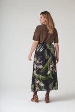 Load image into Gallery viewer, One Hundred Stars Skiorcblk ORCHID BLACK A-LINE MAXI SKIRT
