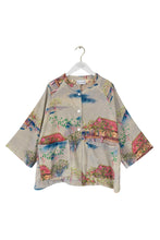 Load image into Gallery viewer, One Hundred Stars Vjkorlgry VELVET JACKET ORIENTAL LANDSCAPE GREY
