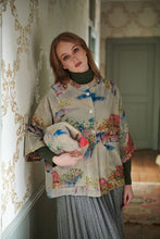Load image into Gallery viewer, One Hundred Stars Vjkorlgry VELVET JACKET ORIENTAL LANDSCAPE GREY
