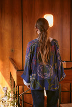 Load image into Gallery viewer, One Hundred Stars Kimparnav PARSLEY SEED NAVY KIMONO
