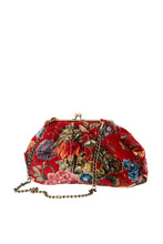 Load image into Gallery viewer, One Hundred Stars Vclpriber QUILTED VELVET KISS LOCK BAG PRIMULA BERRY
